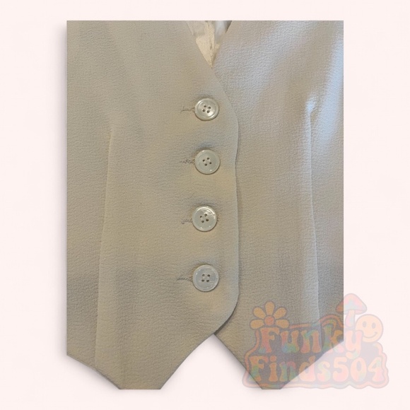 Enza Costa Cream Crepe Vest NWOT Size S Minimalist Tailored Chic Layering Piece - Picture 8 of 10